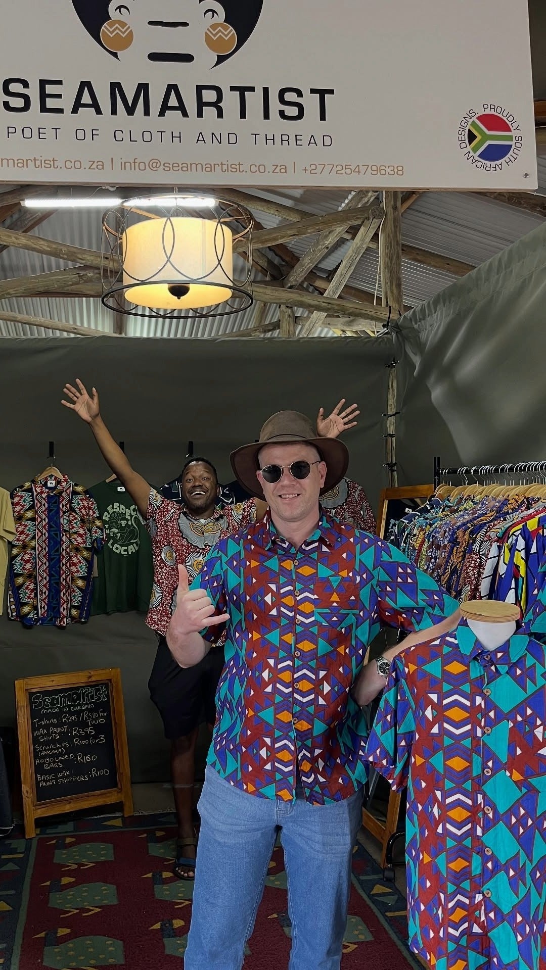 Shirts showcased at our Shongweni Farmers Market StallB6. #Upperhighwaykzn