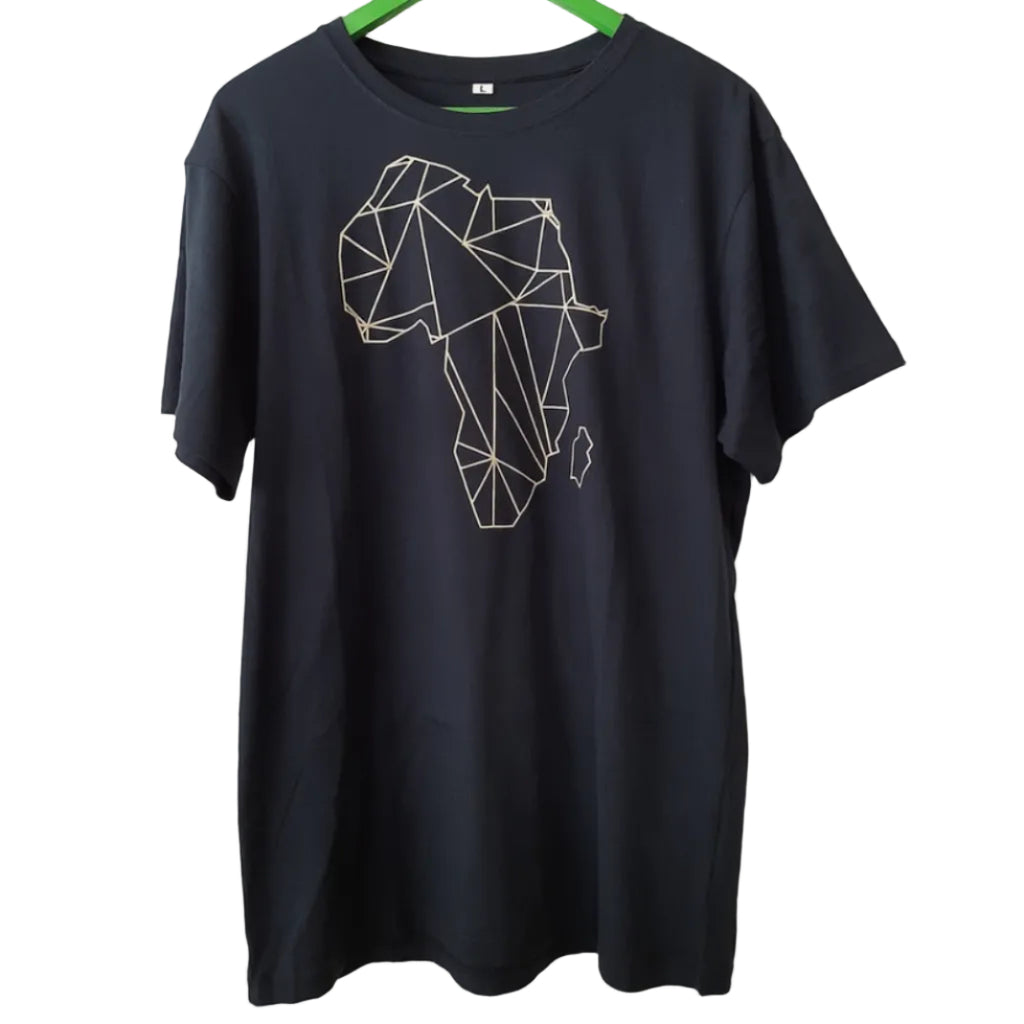 African Continent Screen-Printed 180gsm T-shirt