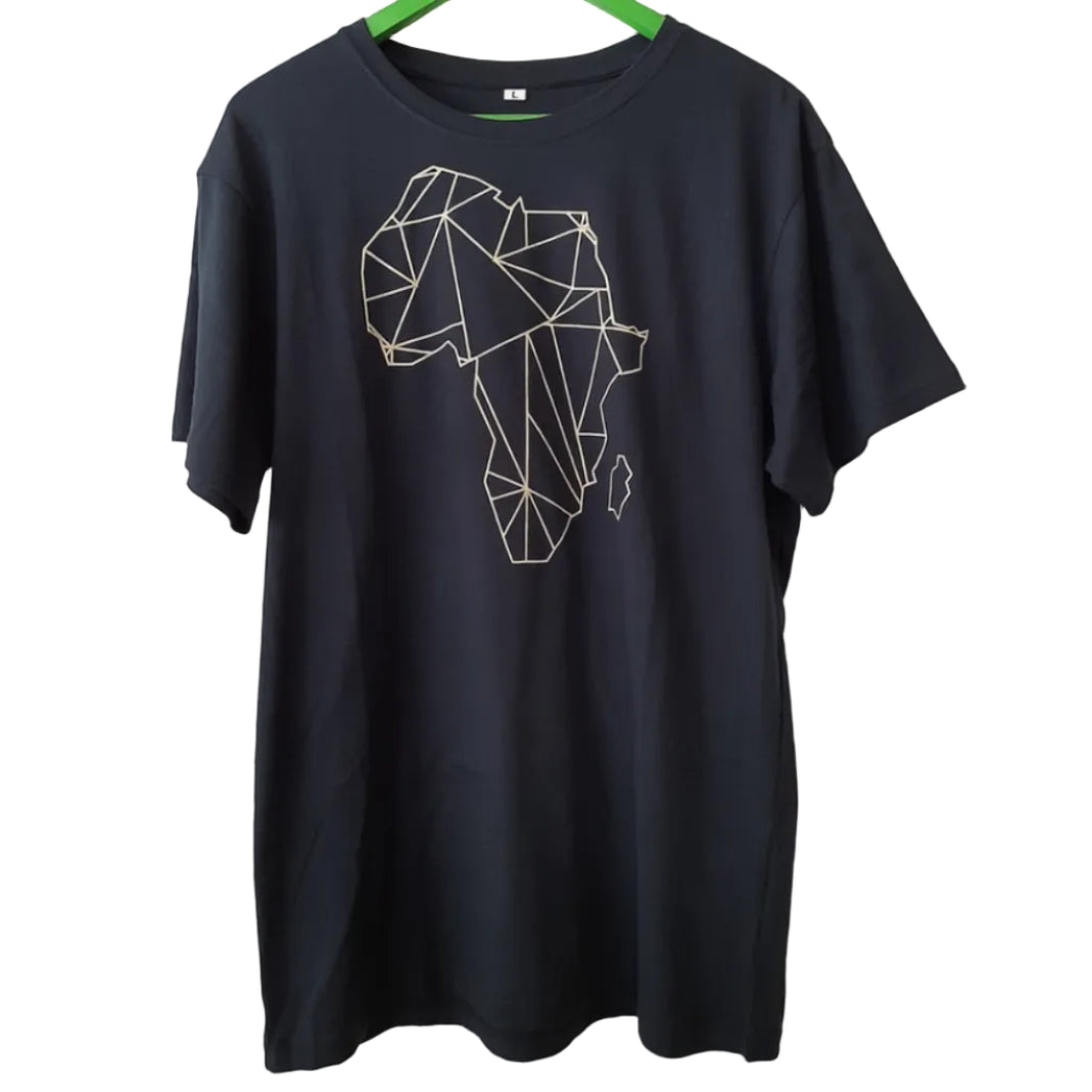 African Continent Screen-Printed 180gsm T-shirt