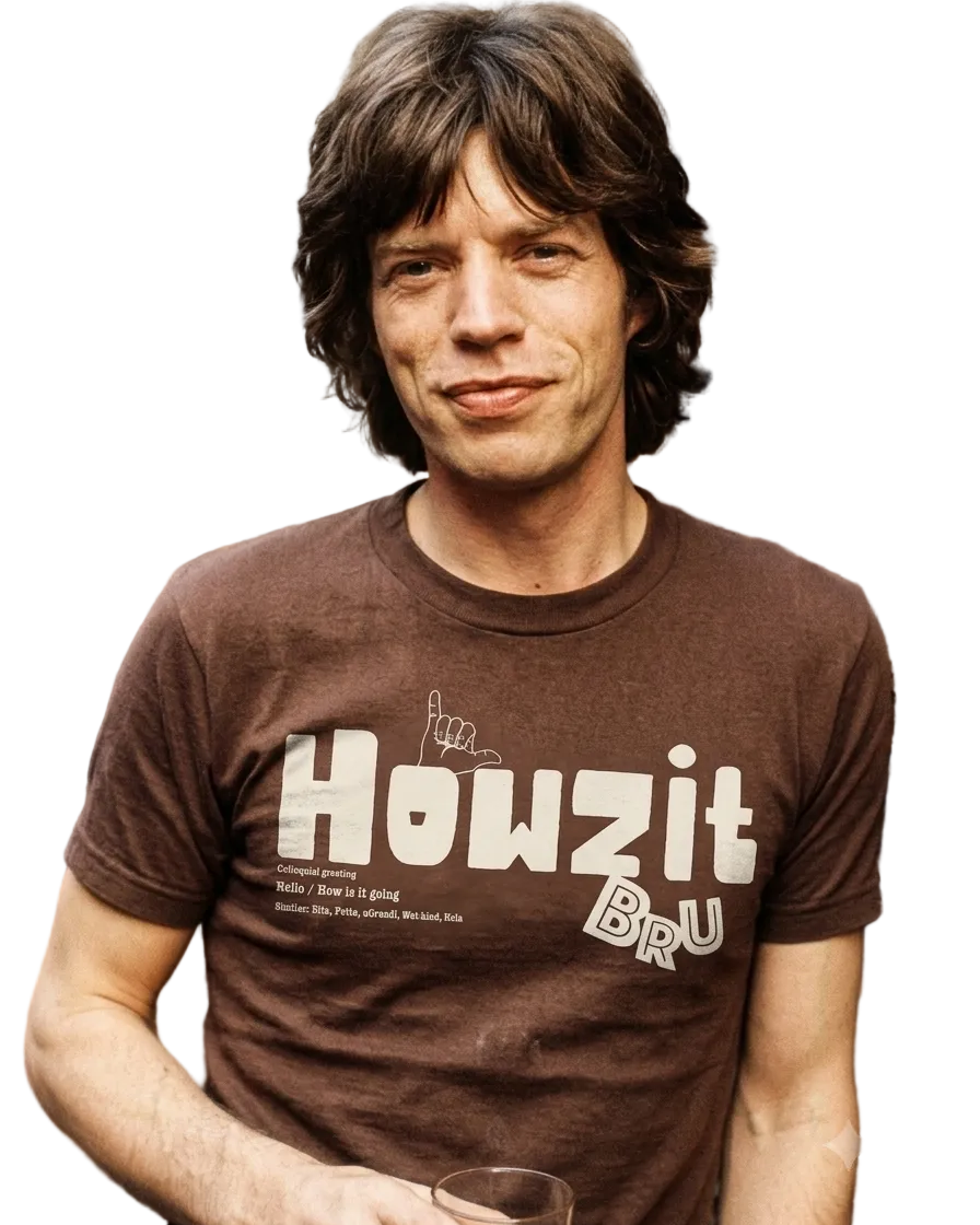 Howzit Bru Screen-Printed 180gsm T-shirt
