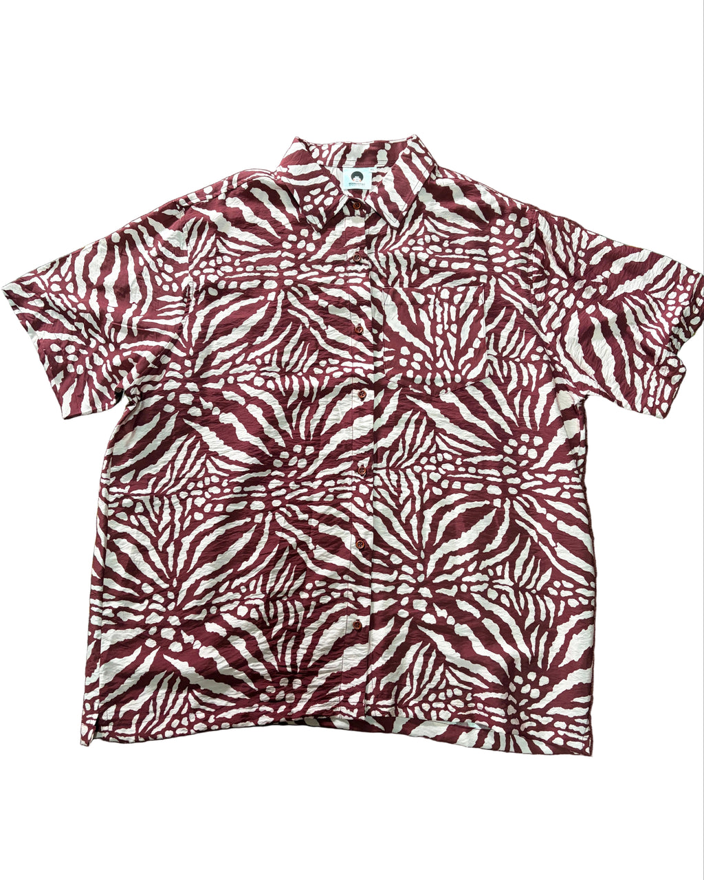 Light Weight Maroon Zebra Shirt (S/S)