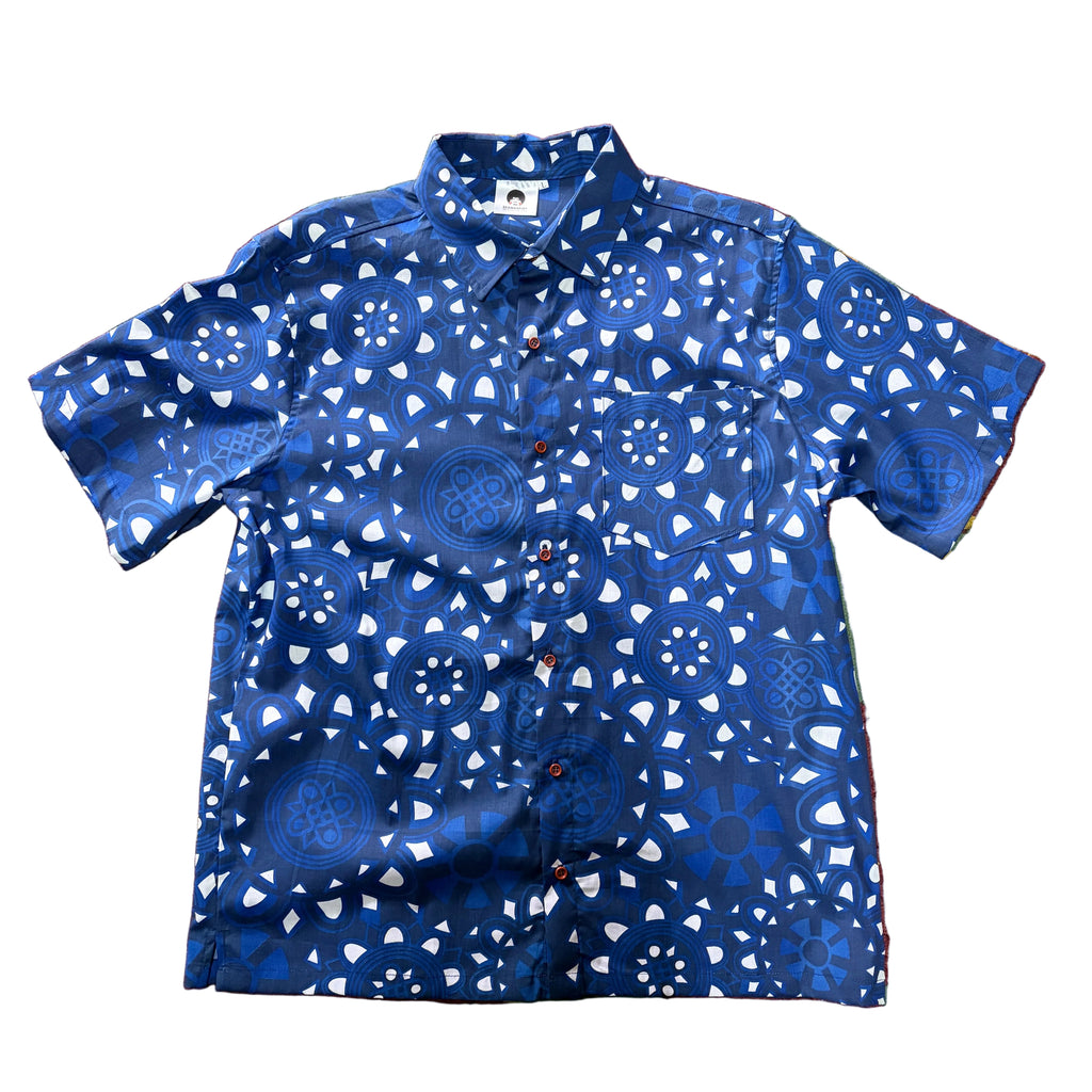 Blue African Aztec Heritage Shirt SS