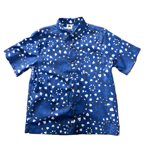 Blue African Aztec Heritage Shirt SS