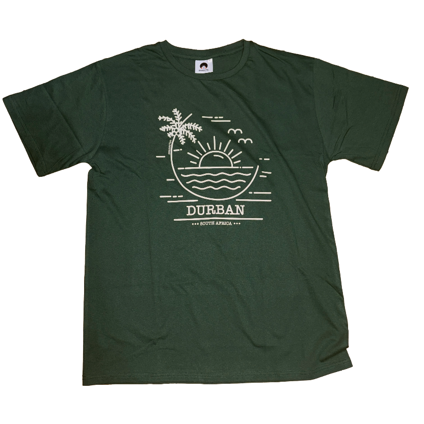 Durban Line-work Screen-Printed 180gsm T-shirt