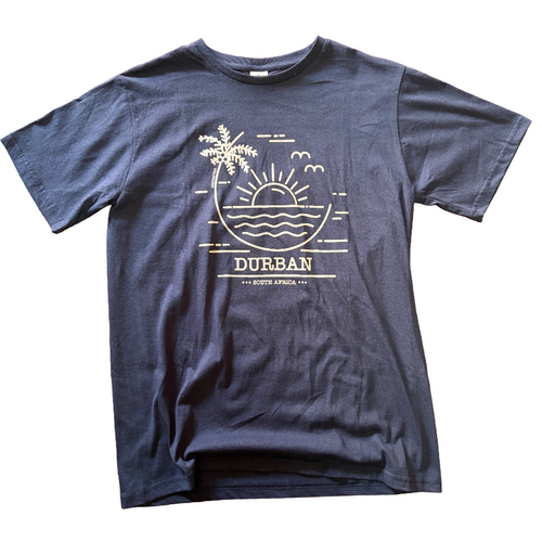 Durban Line-work Screen-Printed 180gsm T-shirt