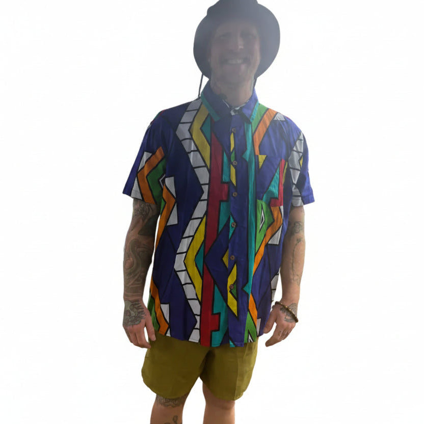 Ndebele Print Heritage Shirt SS - Sold out