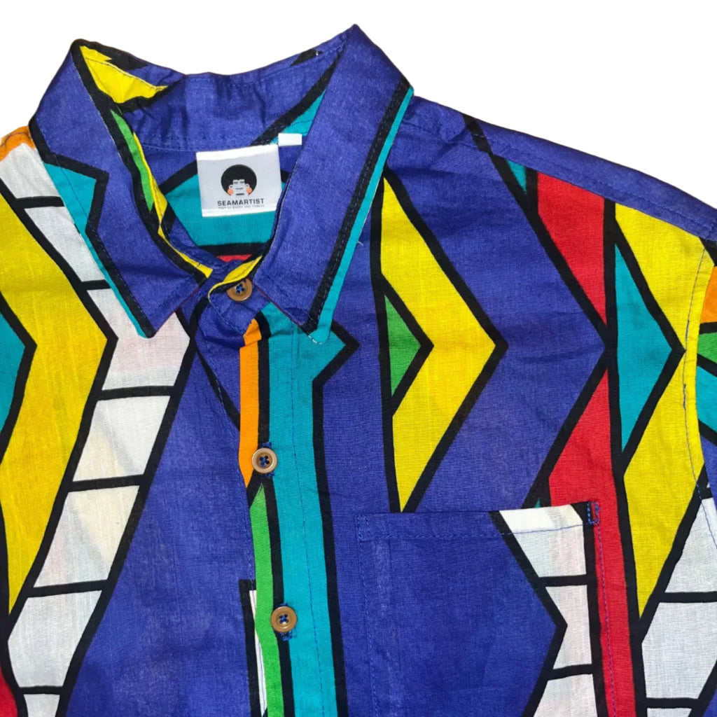 Ndebele Print Heritage Shirt SS - Sold out