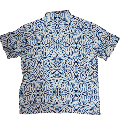 African Markings Heritage SS Shirt - Blue