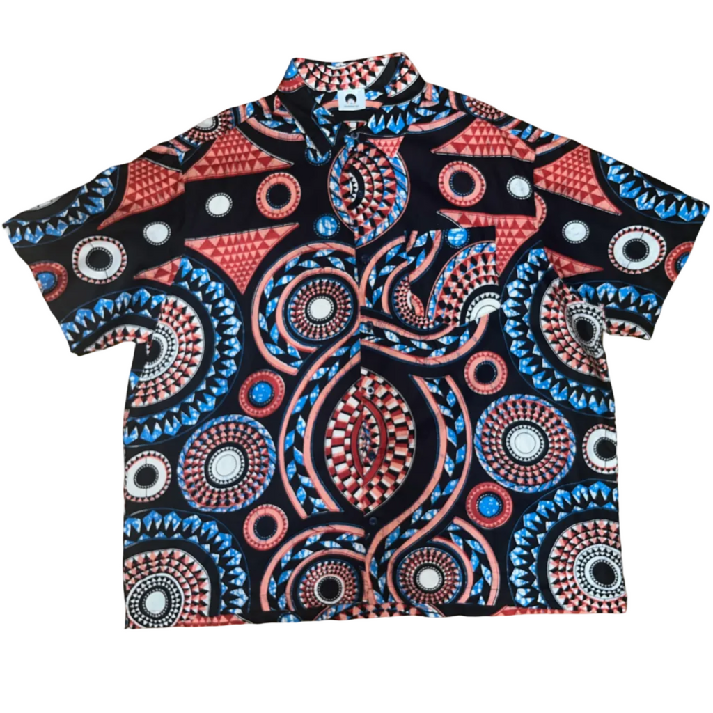 Black & Red Ethnic Heritage Shirt SS