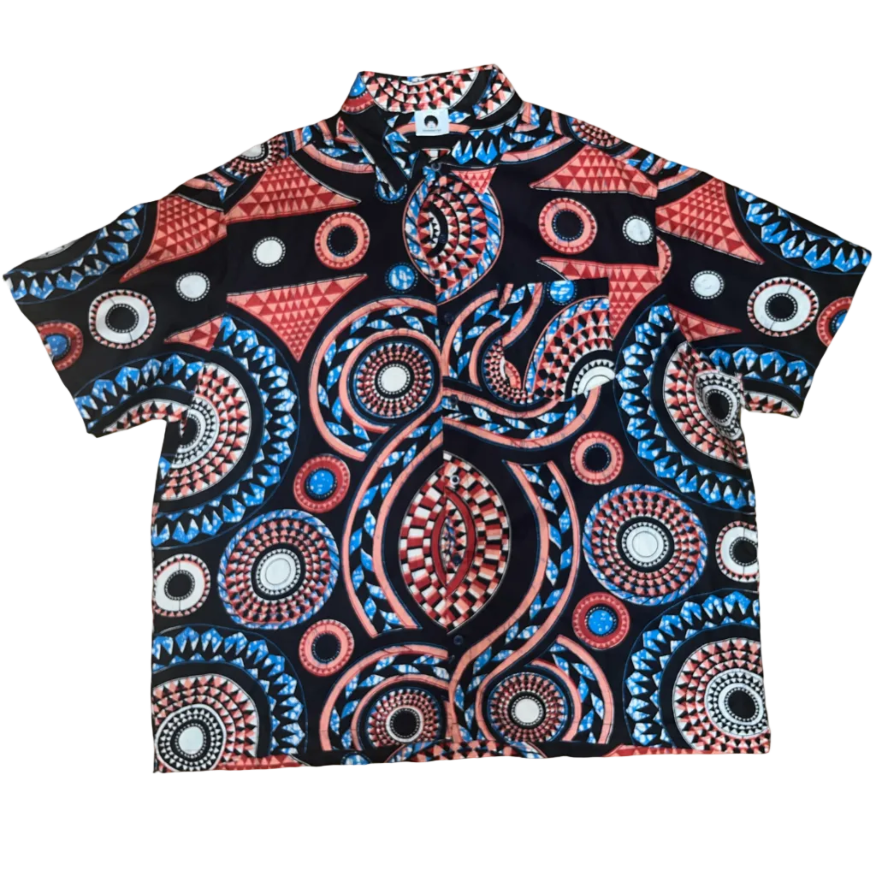 Black & Red Ethnic Heritage Shirt SS