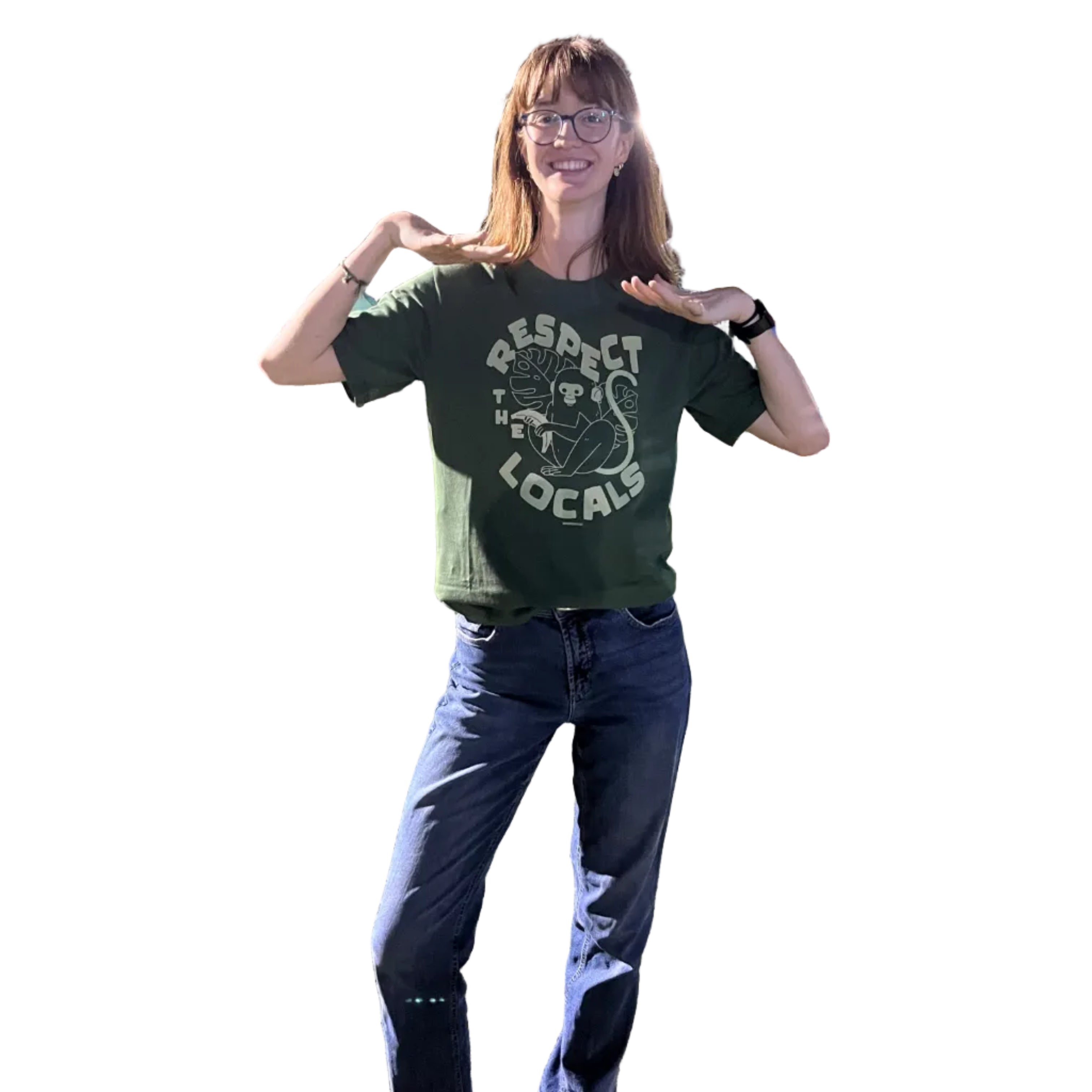 Respect the Locals Screen-Printed 180gsm T-shirt