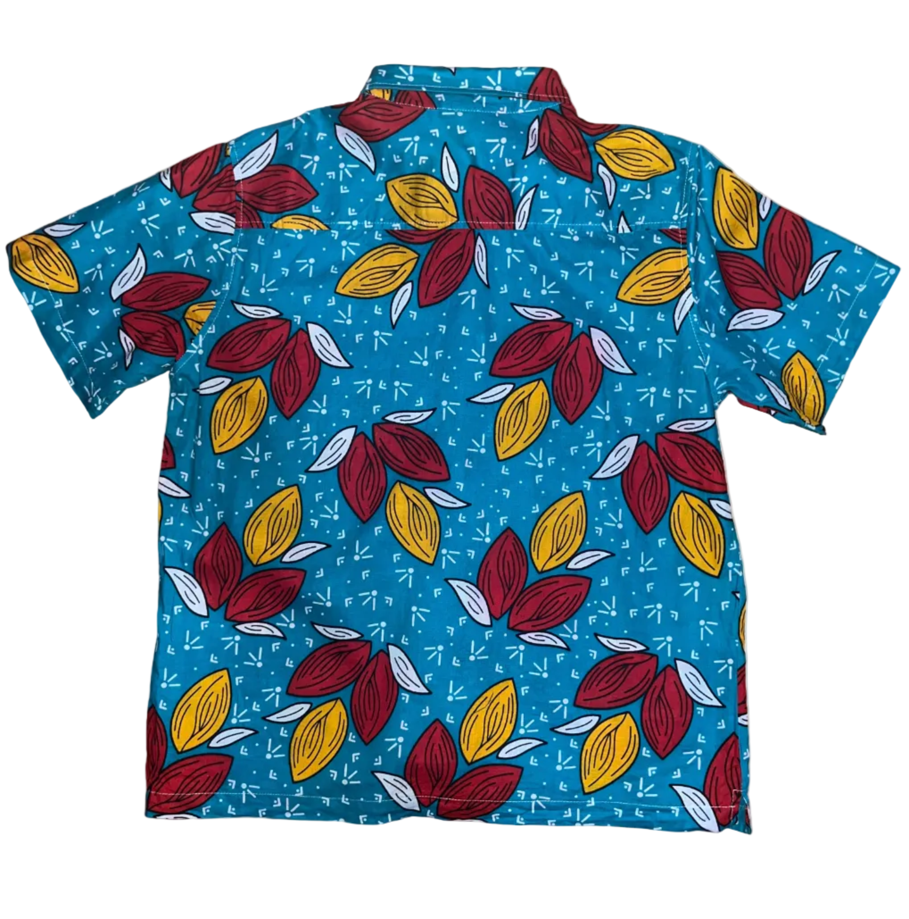 Turq & Red leaves Heritage Shirt SS
