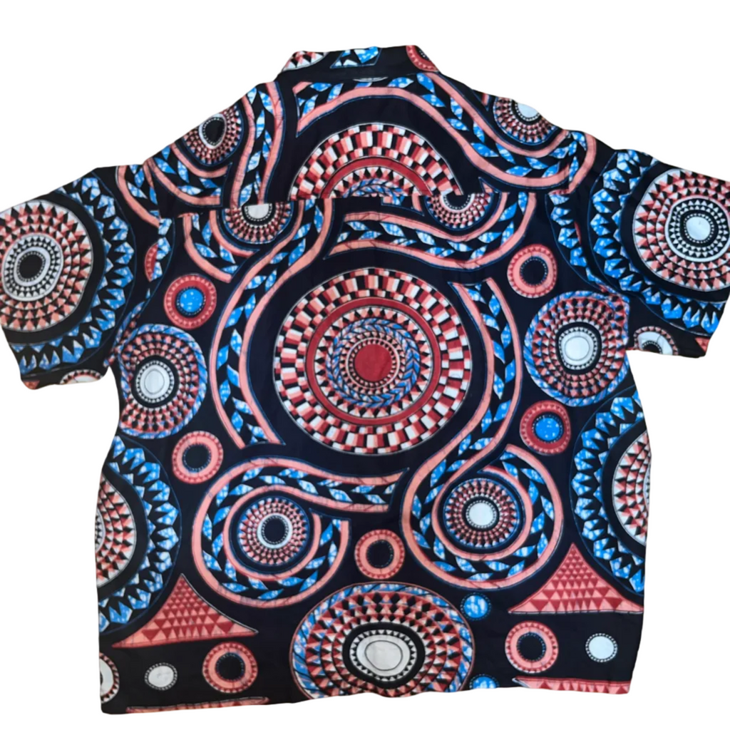 Black & Red Ethnic Heritage Shirt SS