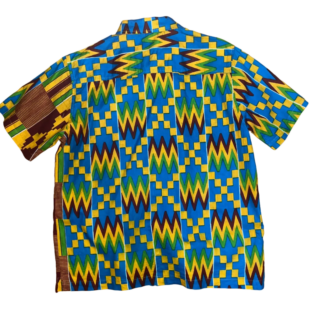 Yellow Blue Dashiki Heritage Shirt SS