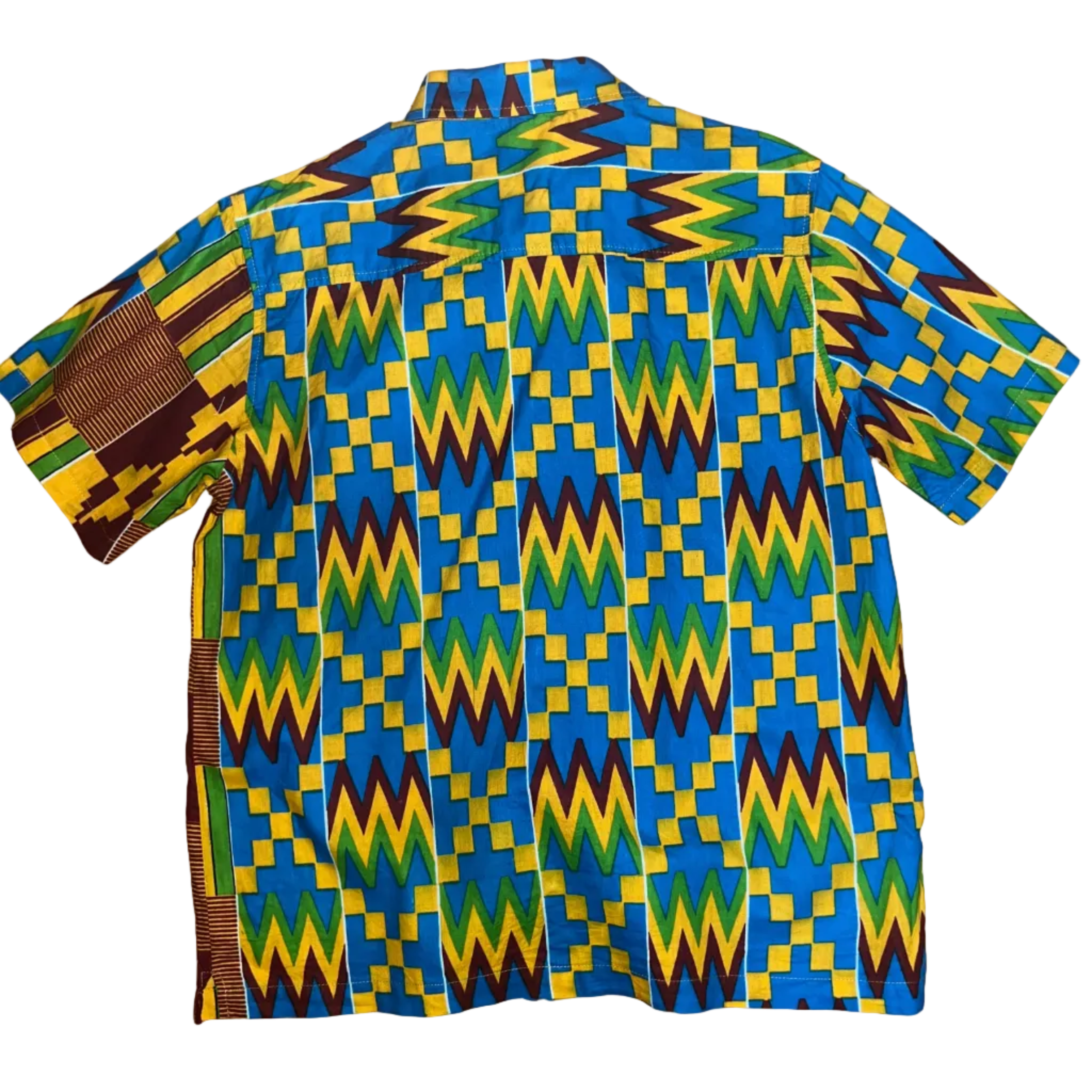 Yellow Blue Dashiki Heritage Shirt SS