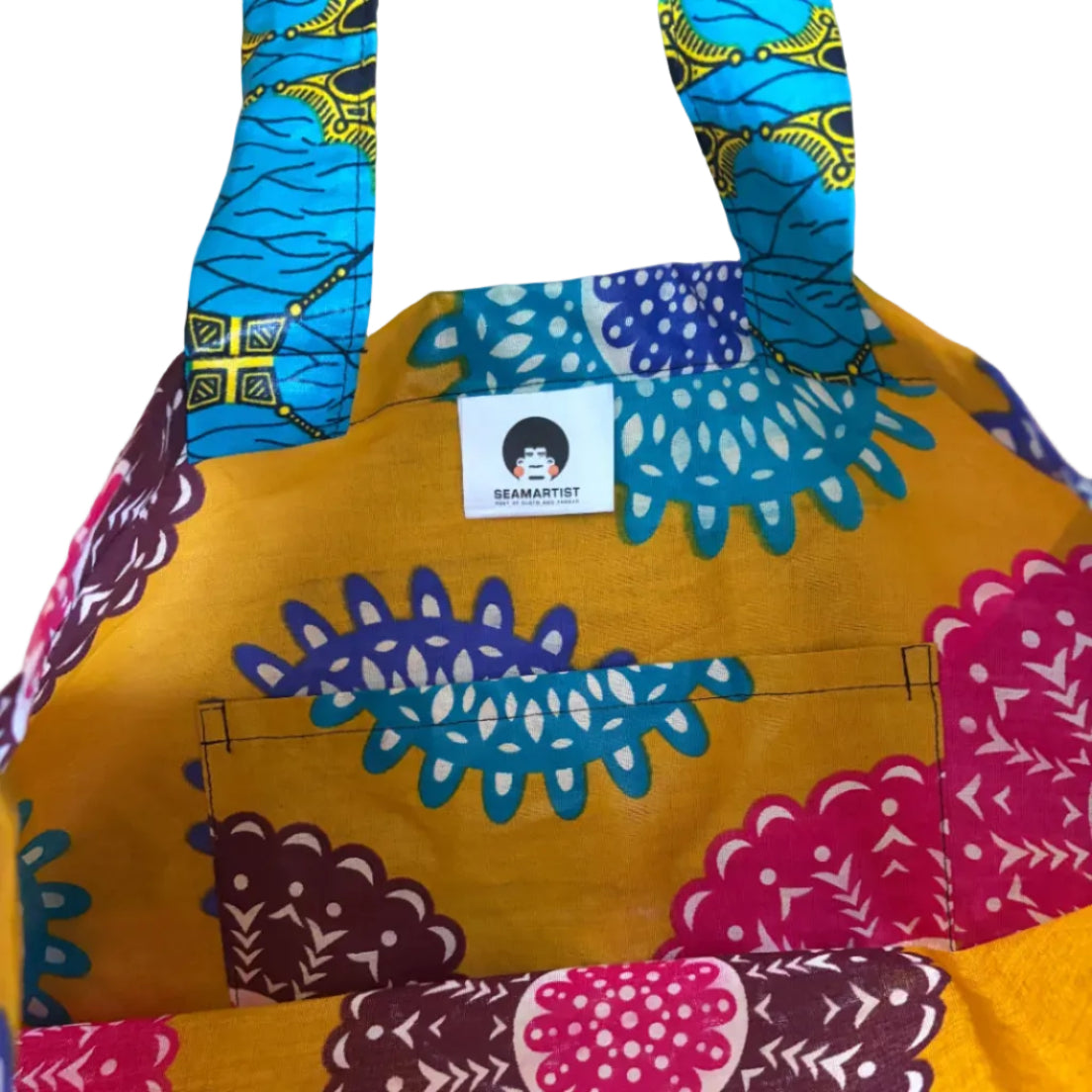 Wax Print Grocery Bag - Only 2 Left!