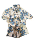 Floral Printed Linen Shirt SS
