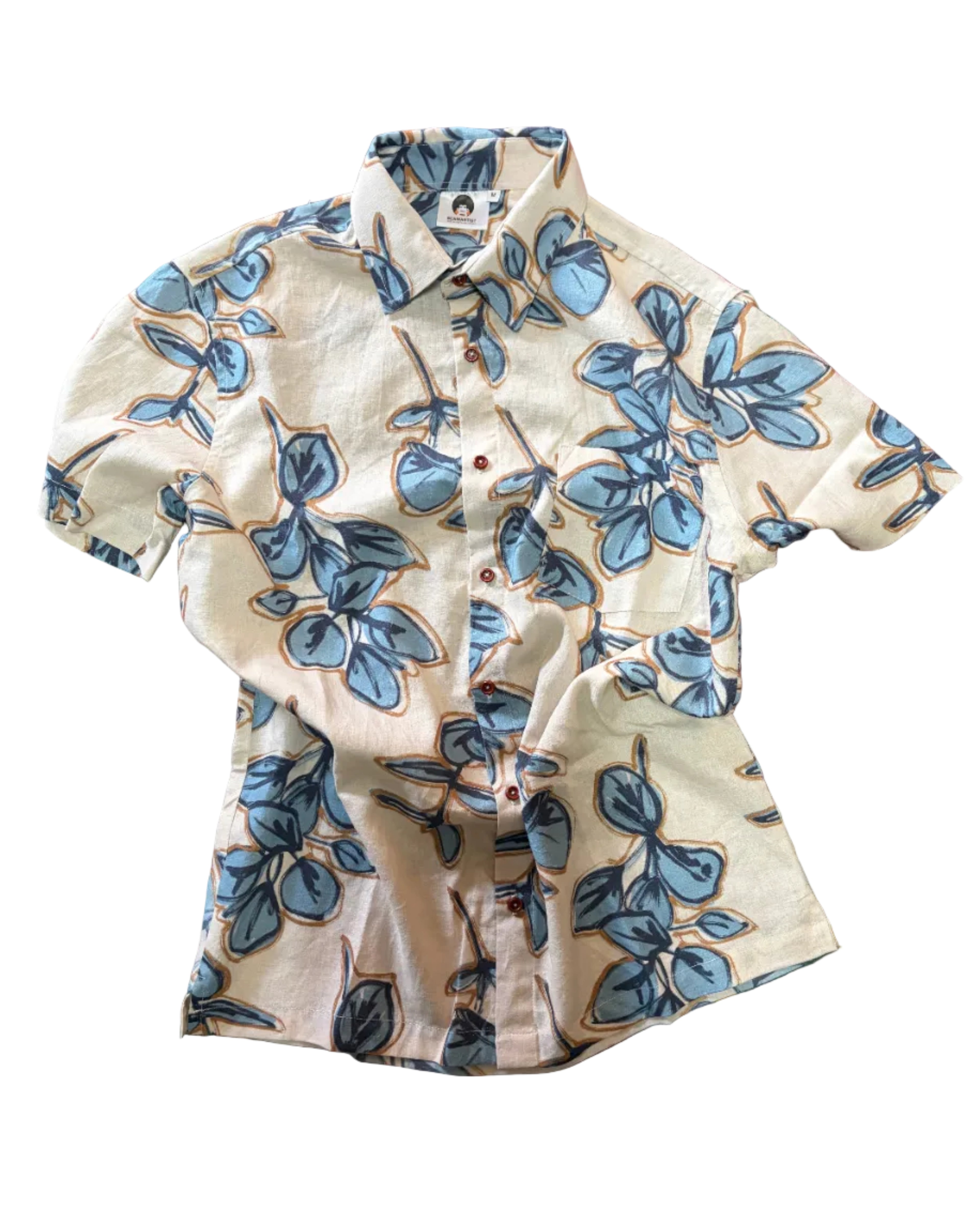 Floral Printed Linen Shirt SS