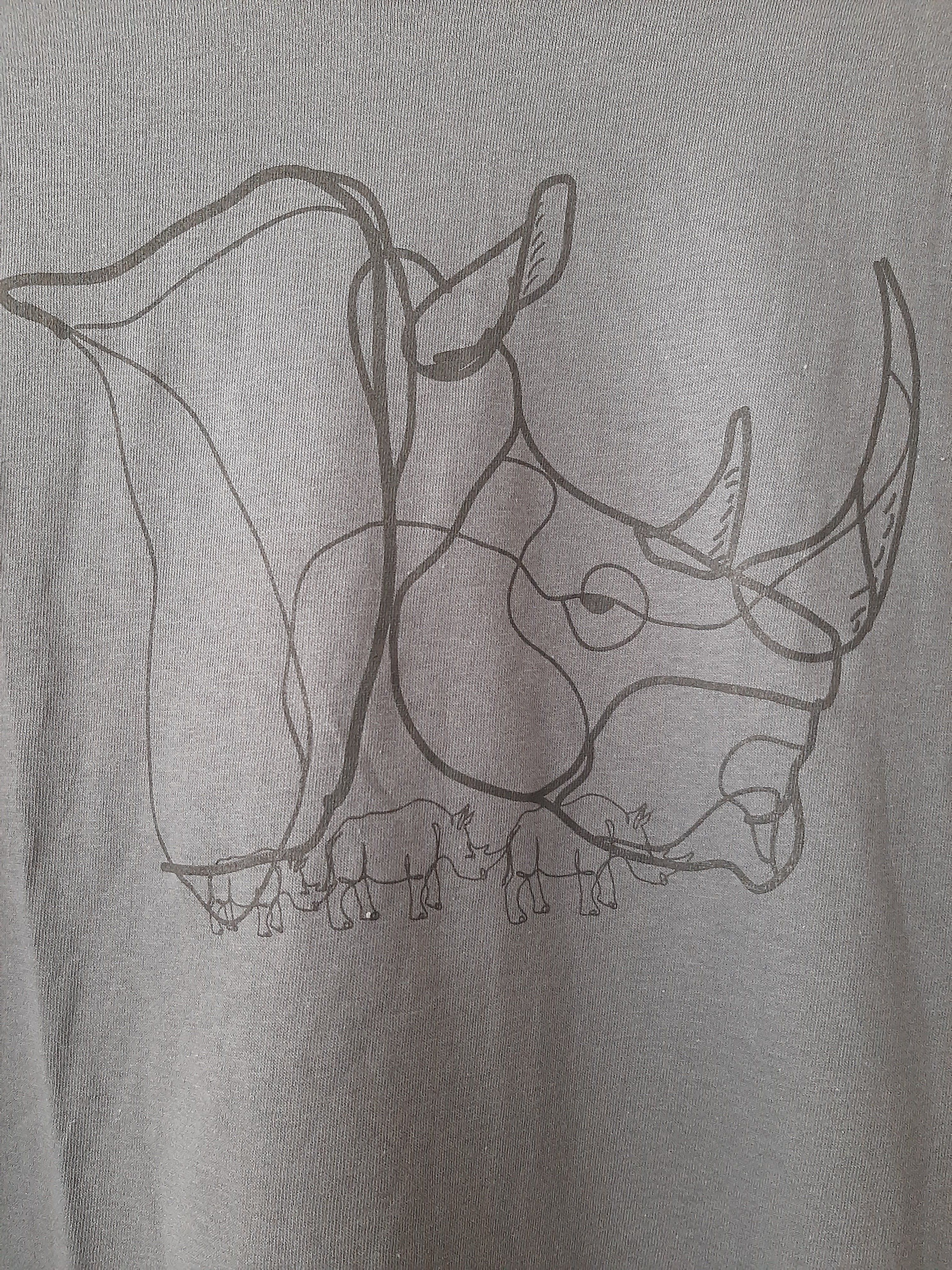 Line uBejane (Rhino) Screen-Printed 180gsm T-shirt