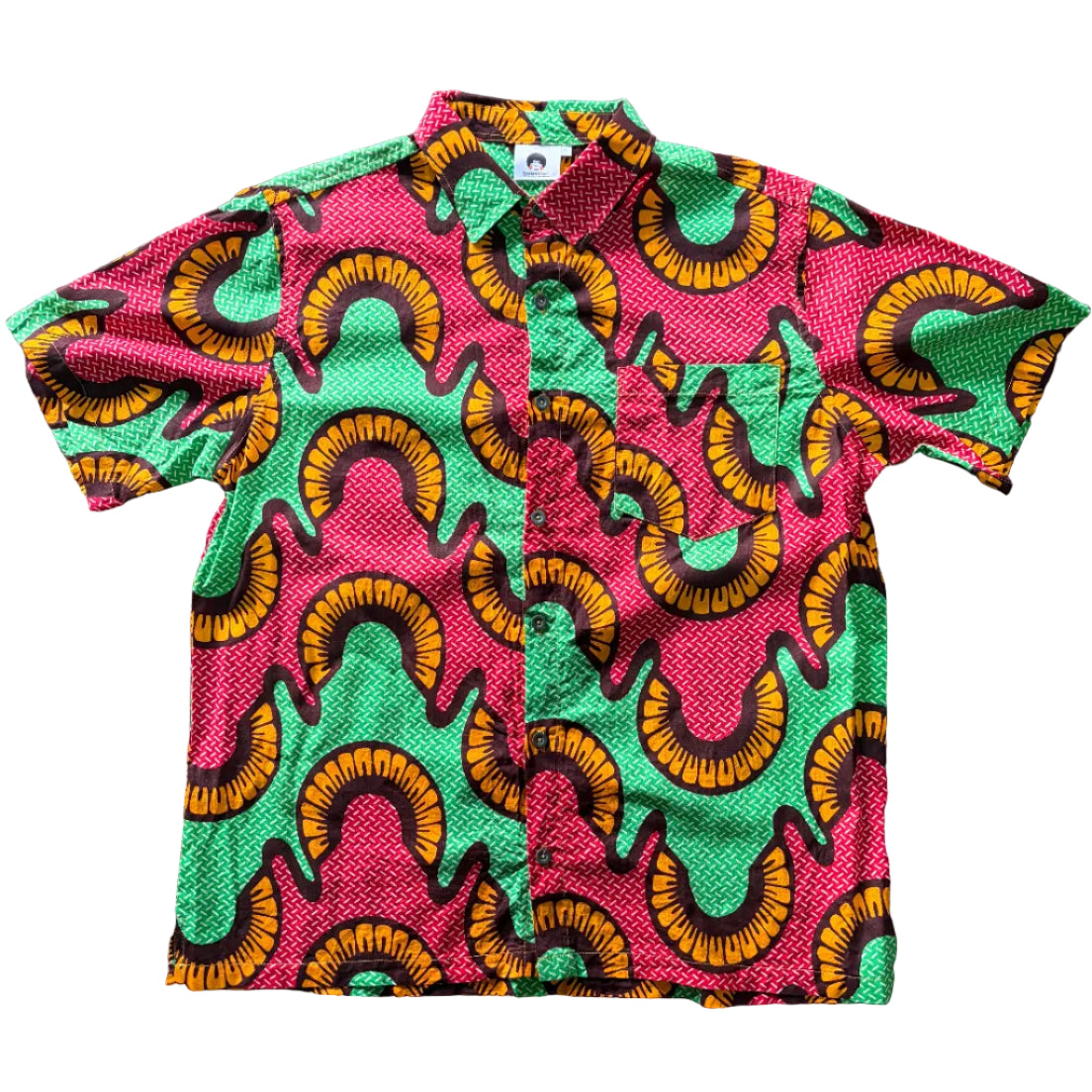 Ghanaian Nights Wax Print Heritage Shirt SS